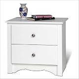 Monterey 2 Drawer Nightstand In White Finish By Prepac Furniture