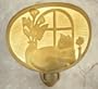 Cat Nap Silhouette Style Porcelain Curved Lithophane Nightlight