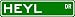 HEYL Street Sign ~ Personalized Family Lastname Sign ~ Gameroom, Basement, Garage Sign Novelty** ALUMINUM