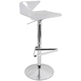 Lumisource AW-VERTEX-W Vertex Bar Stool - White