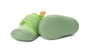 Skidders Plush Velcro Slippers GREEN L