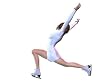 Figure Skater - 18"W x 14"H - Peel and Stick Wall Decal by Wallmonkeys