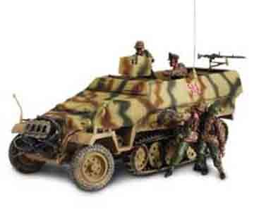 Unimax Forces of Valor 1/32 German Sd.Kfz. 251/1 Hanomag Assembled Diecast Military Model