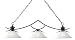 Z-Lite 154MB-WL12 54-Inch 3-Light Billiard / Island Fixture with White Glass Shades Z-Lite 154MB-WL12 54-Inch 3-Light Billiard / Island Fixture with White Glass Shades