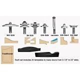 Buy 00-110C, 8-Piece Ogee Arched Door Traditional Template Router Bit System With FREE... by infinity Tools
