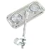 Summit Rectangular Bicycle Handlebar Mount Mirror w/Reflector - #307-206