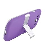 Samsung Galaxy S3/I9300 Rubber Special Case W/Stand Purple 05