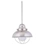 Sea Gull Lighting 69058L-98 2-Light Fluorescent Outdoor Pendant, Clear Seeded Glass and Brushed Stainless