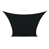 Coolaroo Custom Square Shade Sail, Black, 18 by 18-Feet