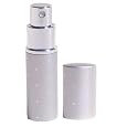 10 Ml or 1/3 Ounce Silver with Shiny Dots Purse or Travel Perfume Atomizer