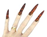 from Pams Horror Nails Black and Red