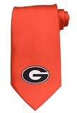 University of Georgia Solid Logo Tie Red