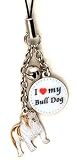 Bulldog Dog Cell Phone Charm