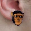 Chimpanzee - Zoo Animal - Stud Earrings