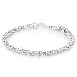 Sterling Silver Spigot Wheat Link 7