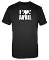Avril Lavigne - Heart Adult T-Shirt in Black