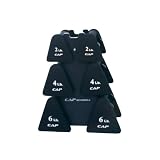 Cap Barbell Unisex-adult Workouts Neoprene Dumbbell Set with Rack Black
