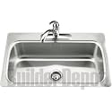 KOHLER K-3373-3-NA Verse Single-Basin Self-Rimming Kitchen Sink