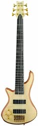 Stiletto Custom-5 string bass, Natural Finish, Left Handed (LH)