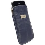 Krusell Leather Pouch LUNA Extra Large - Navy Krusell Leather Pouch LUNA Extra Large - Navy