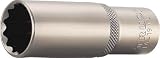 TRUSCO ディープソケット 12角タイプ 差込角12.7 対辺17mm T417WL