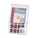 Alpha-Z? Color-Coded Labels, Second Letter, Dark Brown, Letter H, 100/Pack