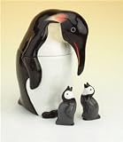 Penguin Family Cookie Jar & Penguin Family Salt and Pepper Shaker Set