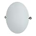 Gatco 4369LG Charlotte Large Oval Wall Mirror, Satin Nickel