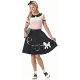 50 &acute; s Hop With Poodle Skirt Adult Costume - B000A81OHA