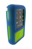 Computer : i-nique Tuff-Luv Twin Skin Combo Silicone Skin Case + Belt Clip For Sony Walkman - SONIC GLOW - Blue/Green (NWZ-S515 / NWZ-S615 series)