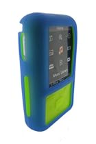OBS: i-nique Tuff-Luv Sony Walkman NWZ-S515 NWZS515 series(NWZS515L NWZS515B NWZS515P NWZS515W NWZ-S610 NWZ-S615 NWZ-S616 NWZ-S618 NWZ-S516 NWZ-S518 MWZS616FRED NWZS616FBLK NWZS615FBLK NWZS618FBLK NWZS610 NWZS615 NWZS618 NWZS616) Twin Skin Combo Silicone skin case cover + Belt Clip: Colour (SONIC GLOW: Blue/Green)