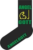Fun Socken Einheitsgröße 40-45 Angel Gott Angelgott