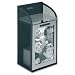 Rolodex 1734235 Rolodex Two Tone Mesh Photo Frame Card File, 300-Card Capacity, Black/Silver