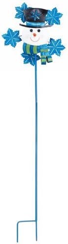 Snowman Kinetic Garden Stake