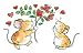 PENNY BLACKWOOD MOUNTED RUBBER STAMP * LOVE-TAIL*