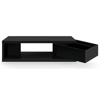 Table basse modulable TIRDEZ noir laqué