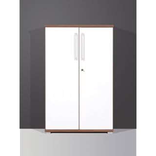 Büromöbel Aktenschrank Büroschrank Walnuss/weiß Achi