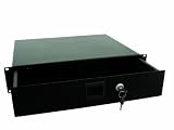 Produkt-Bild: Rackschublade mit Snaplock & Schloss 2HE