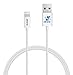 iXCC Dual USB 4.8Amp 24W Universal High Capacity Fast Car Charger Bundle with 8-Pin Lightning Cable (Apple MFi Certified) for Apple Devices - White