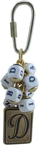 Lenora Dame "Bohemian" Alphabet Cluster Initial Keychain (D)