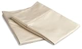 Pike Street 800-Thread Count Standard Sateen Pillowcase Pair, Sand
