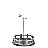 Alessi AMMI20/1 B aLu&igrave;, St&auml;nder f&uuml;r Gew&uuml;rzbeh&auml;lter aus Edelstahl 18/10 und thermoplastischem Harz, schwarz
