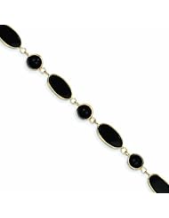 Genuine 14K Yellow Gold Onyx Bracelet 3 Grams Of Gold 100% Satisfaction Guaranteed.