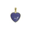 Ysora - Pendentif Coeur en or jaune et Lapis - Or Jaune - 750/1000