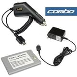 Bargaincell- Verizon LG VX9900 VX-9900 enV Accessory Bundle- Car Cigarette Lighter Charger + Home Travel Charger + Standard Lithium-Ion Battery 900mAh