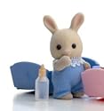 SYLVANIAN FAMILIES BUTTERMILK RABBIT BABY BOY ~ BLUE