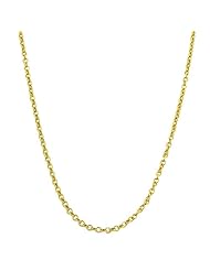 10 Karat Yellow Gold Round Cable Chain (1 mm Thick, 18 inch)