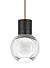 Tech Lighting 700TDMINAP7COB-LED922 Mina - 7.6" 101.5W 7 LED 2200K Line-Voltage Suspension, Cord Color: Orange, Choose Finish: BLK: Black