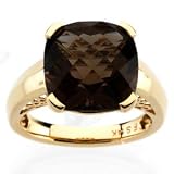 PRE-HOLIDAY SALE!!! 10% OFF 14K Yellow Gold Smokey Topaz Ring
