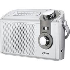 GPX Portable Radio with AM/FM/TV Audio Band